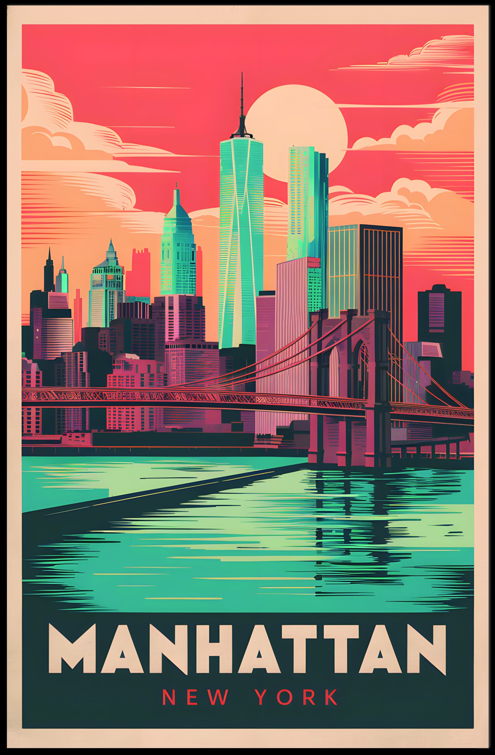 Manhattan Skyline Poster