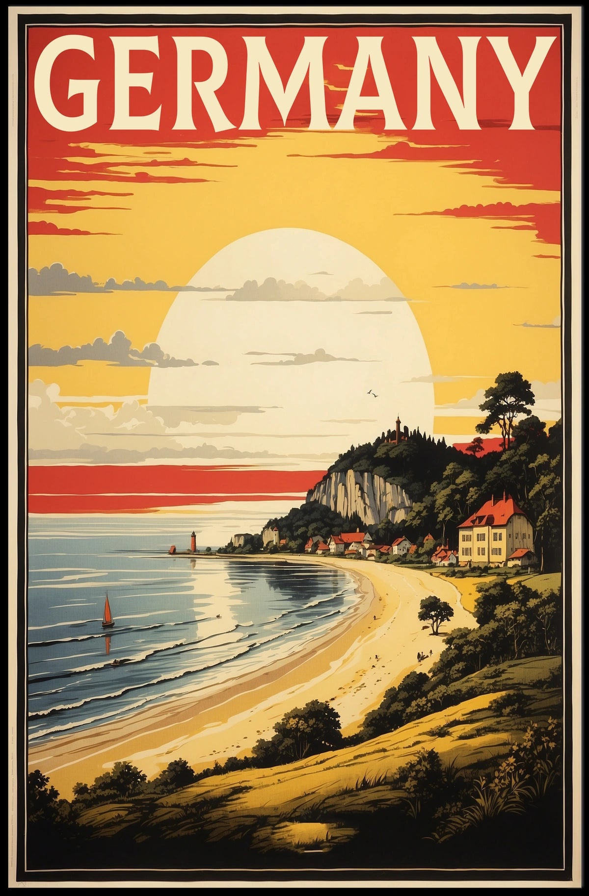 Germany Coastal Landscape Poster