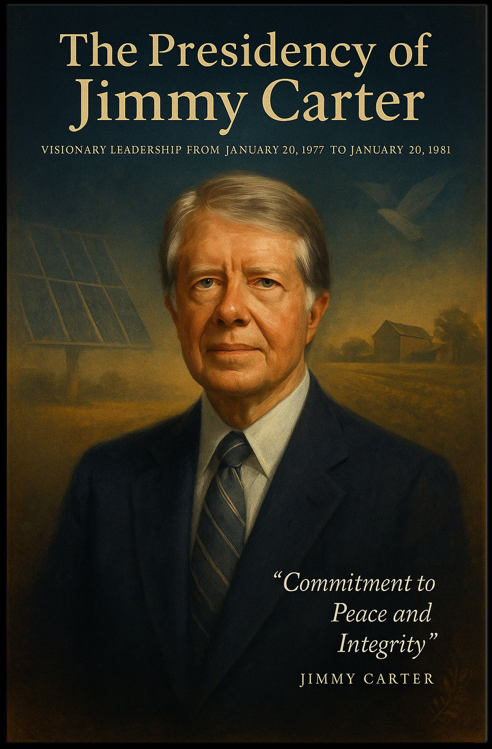 Jimmy Carter Visionary Leadership Poster