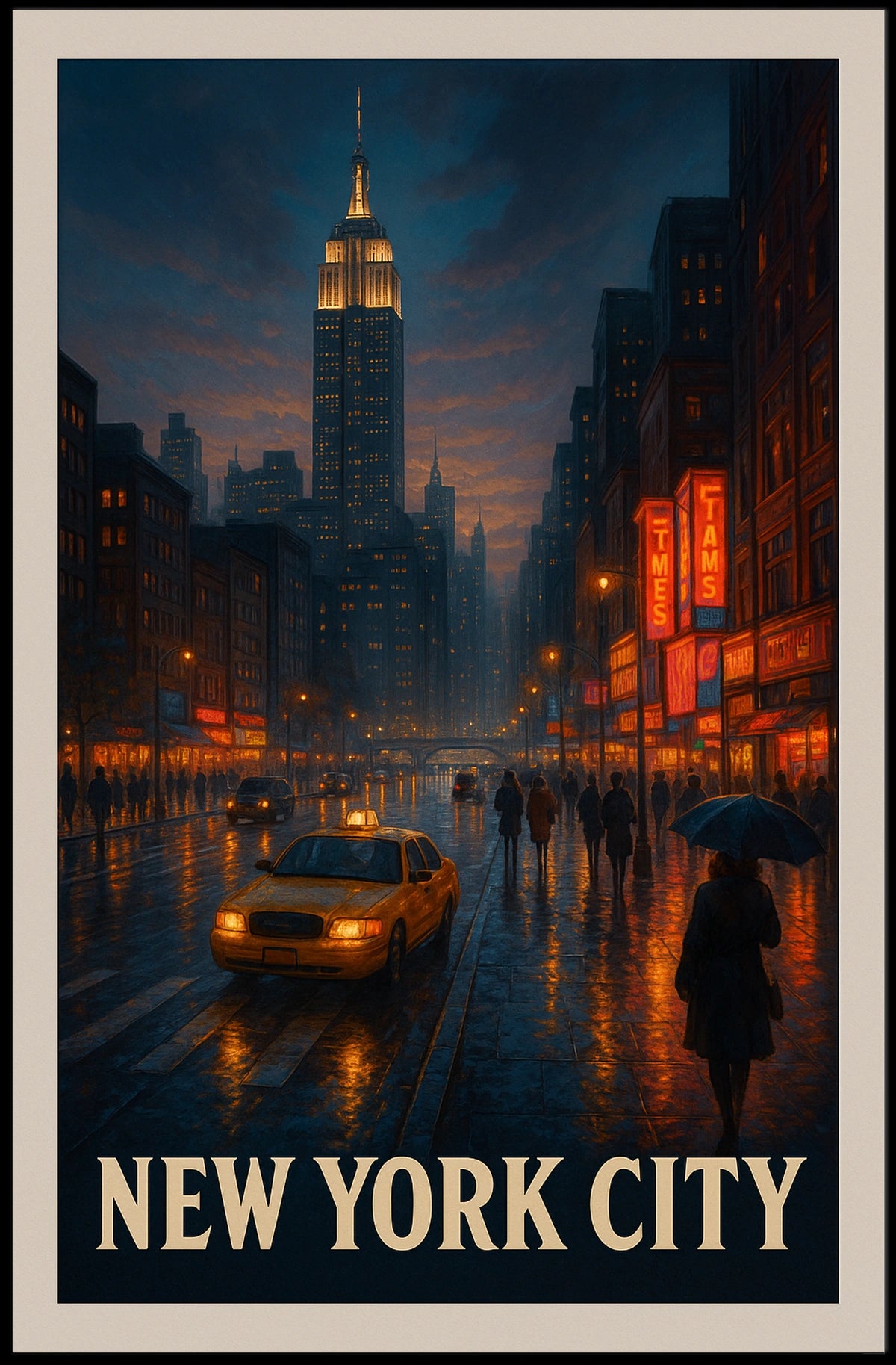 New York City Nights Poster