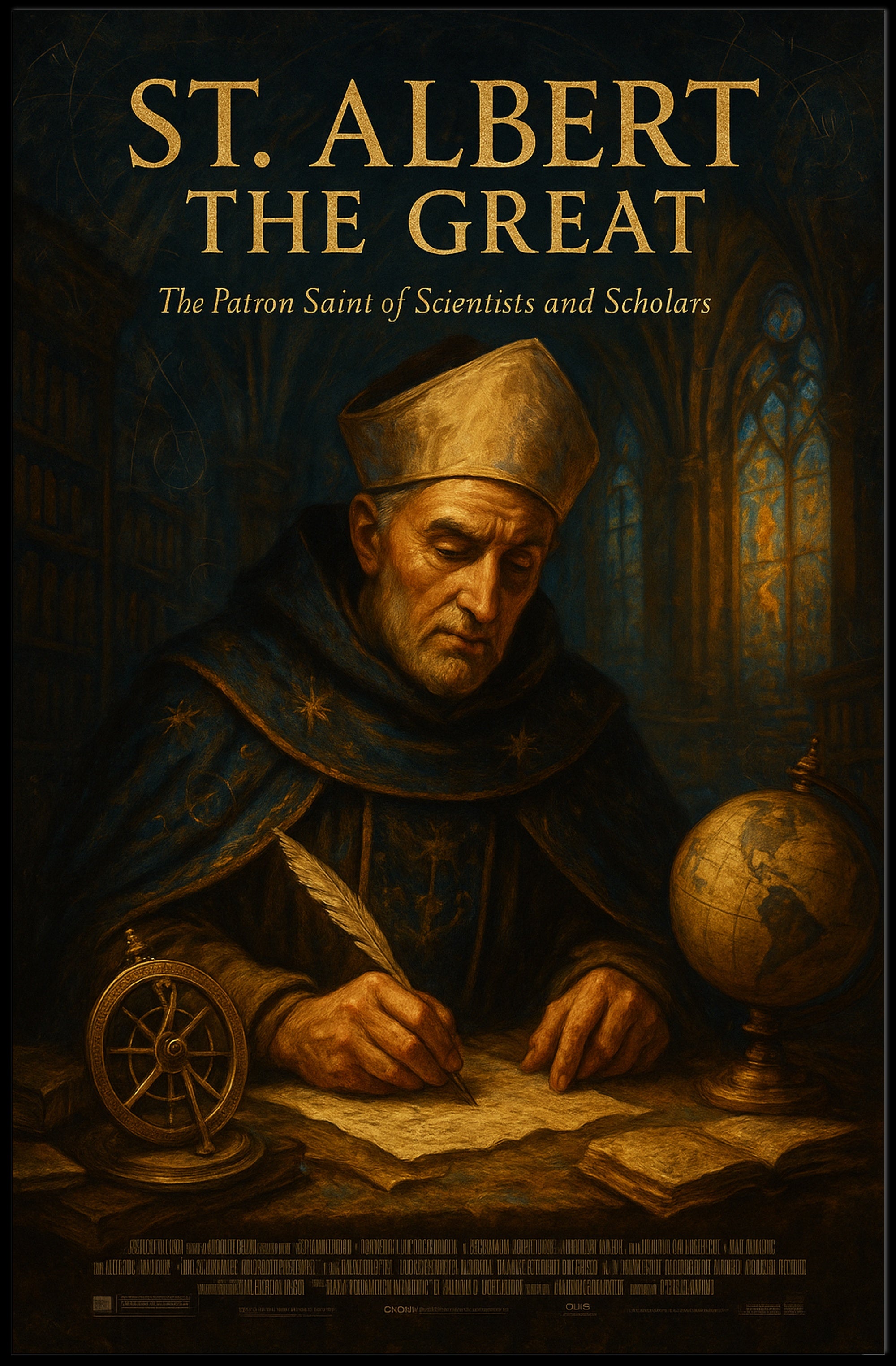 St. Albert the Great Patron Saint of Scientists and Scholars Poster PosterGoat