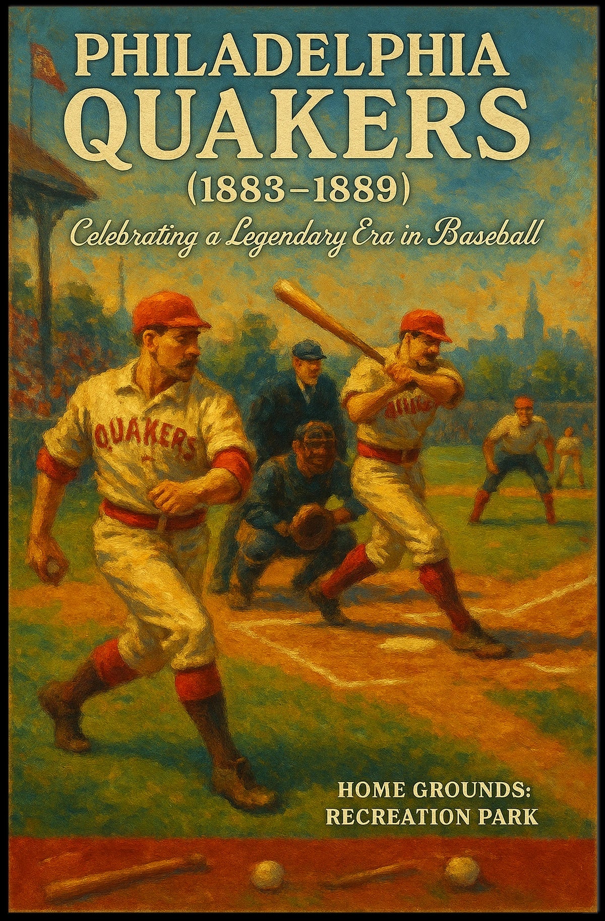 Philadelphia Quakers Celebrating A Poster