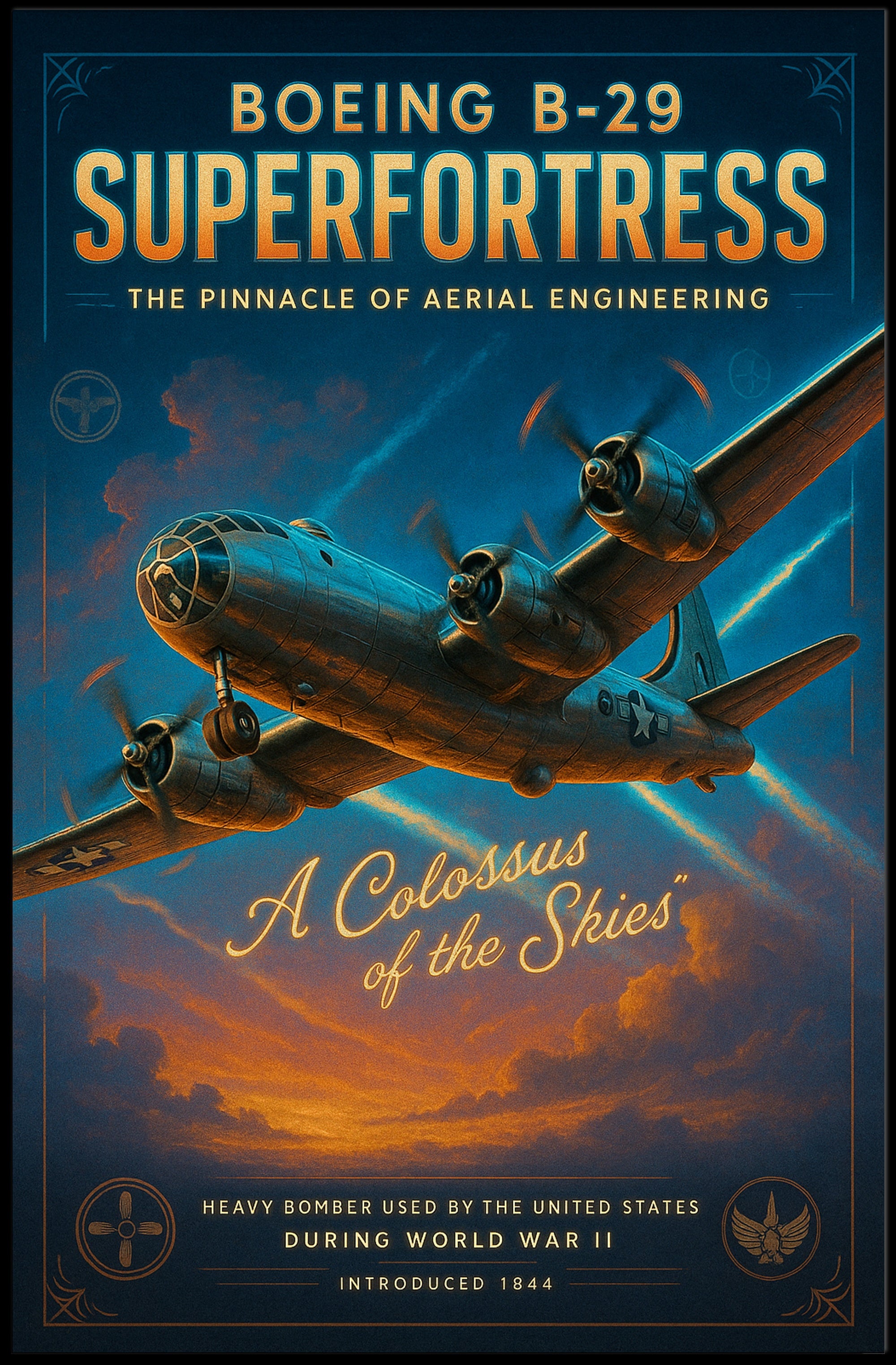 Boeing B-29 Superfortress Poster