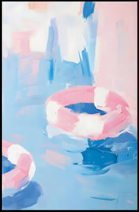 Abstract Summer Poster Pastel Wall Art Print