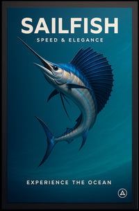Sailfish Speed & Elegance Poster PosterGoat