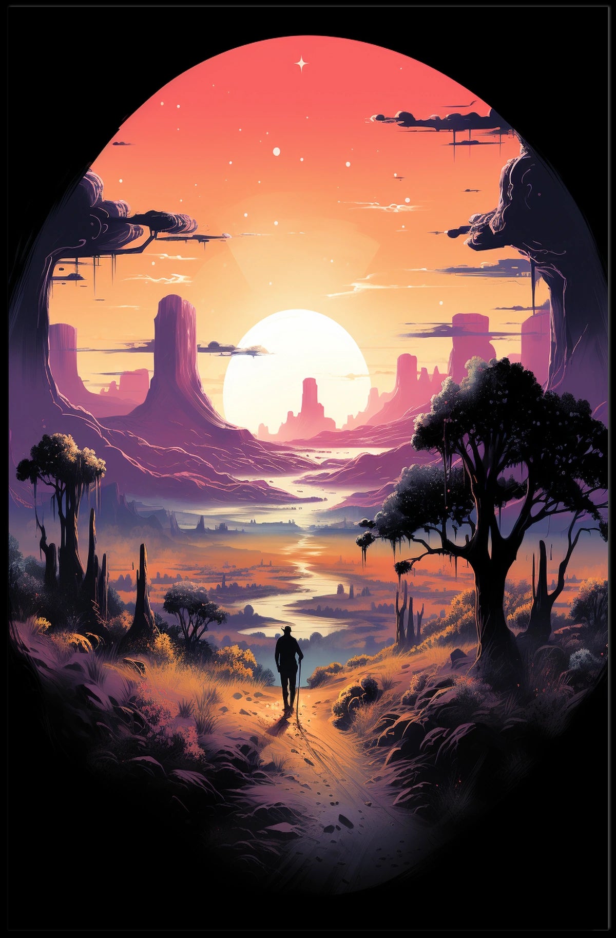 Journey Through The Desert Poster