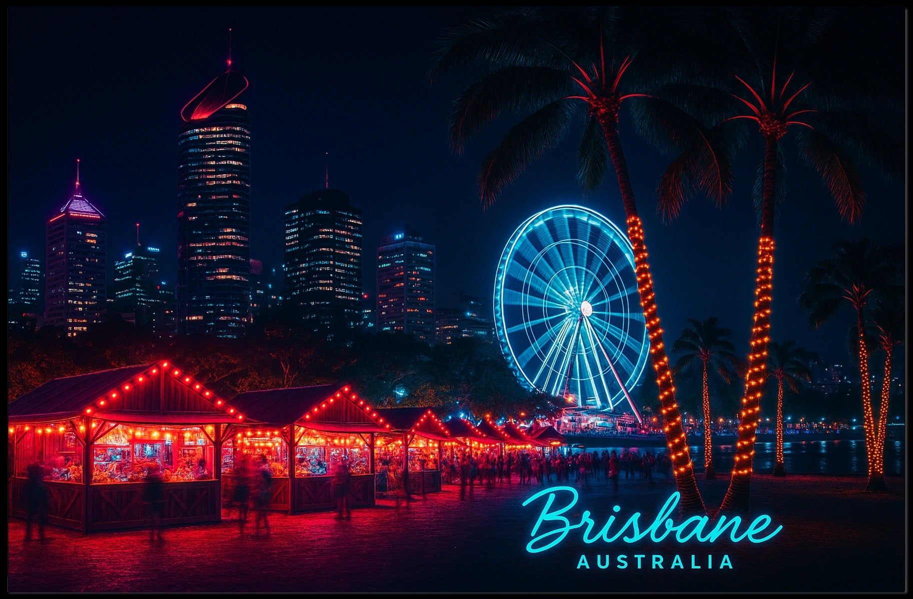 Brisbane Nights Poster