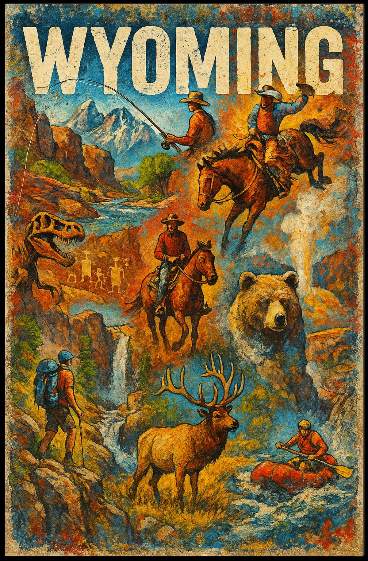 Wyoming Adventure Poster
