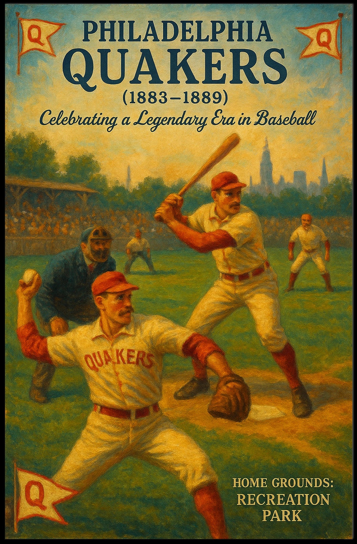 Philadelphia Quakers Celebrating A Poster