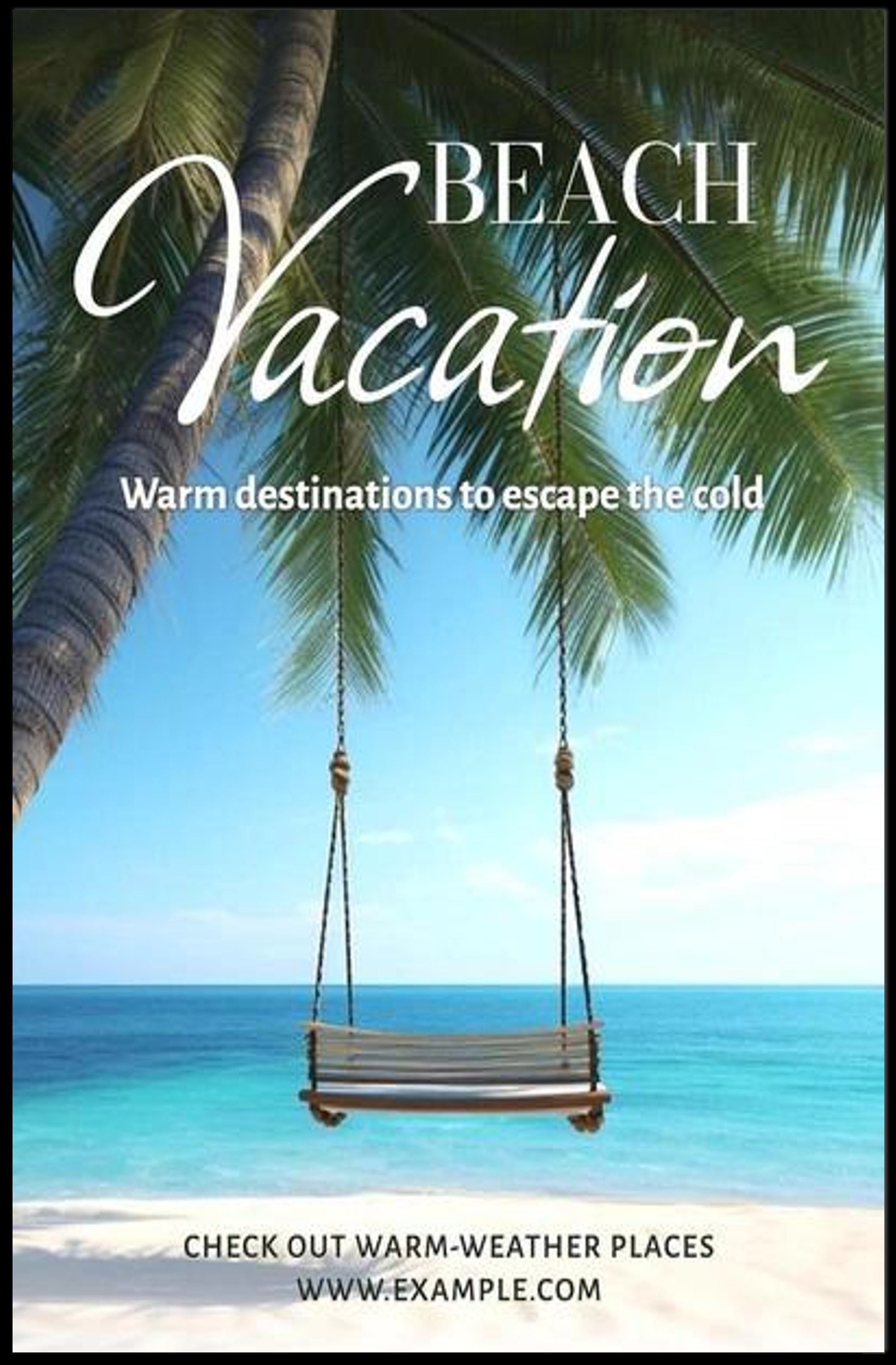 Beach Vacation Getaway Poster PosterGoat
