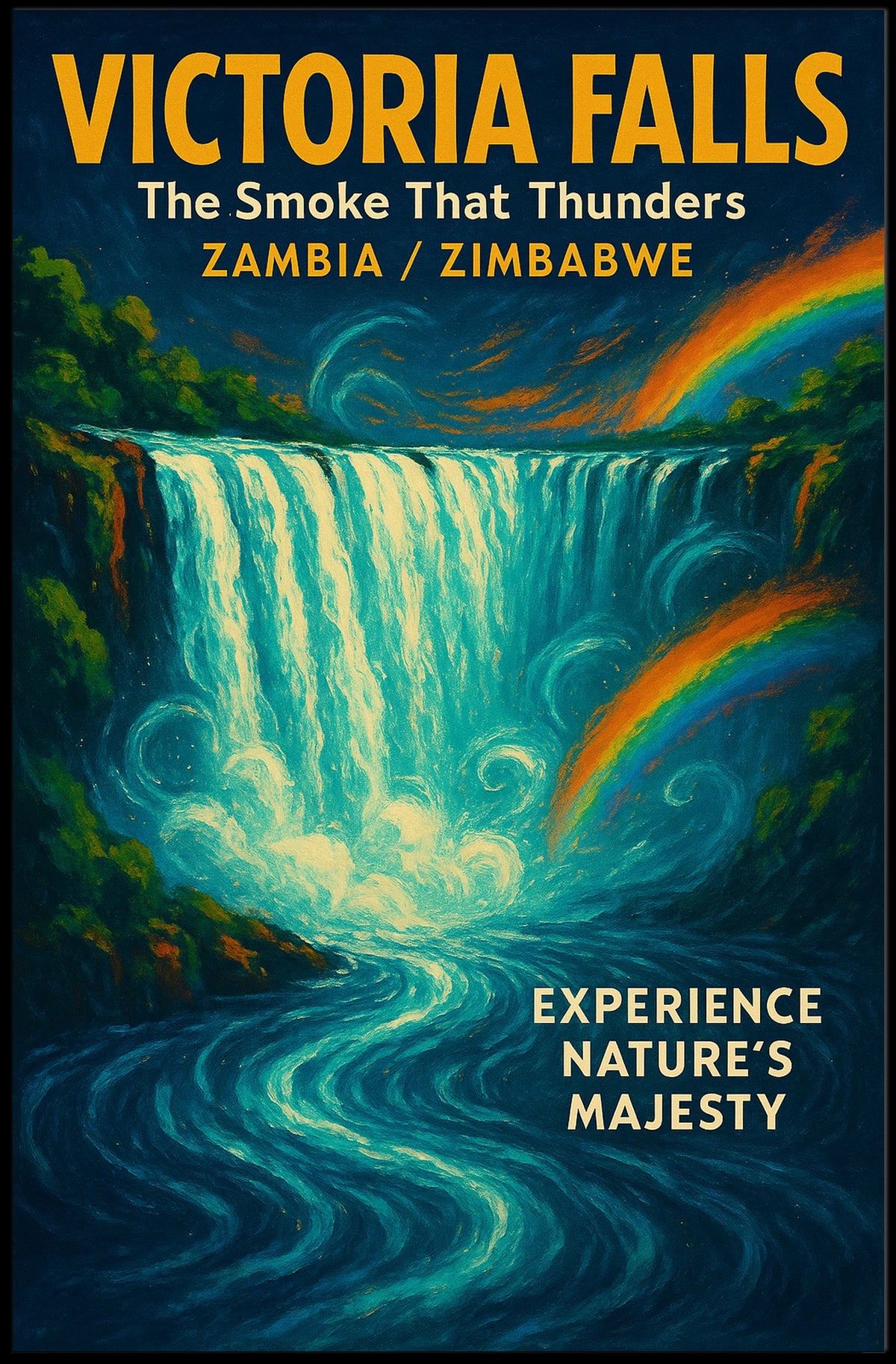 Victoria Falls The Smoke That Thunders Poster