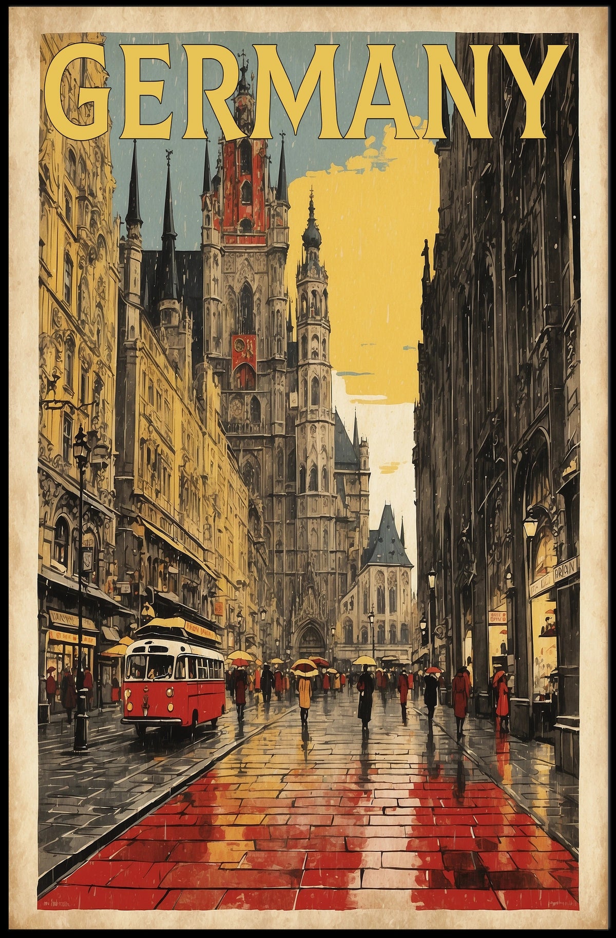 Germany Urban Charm Poster