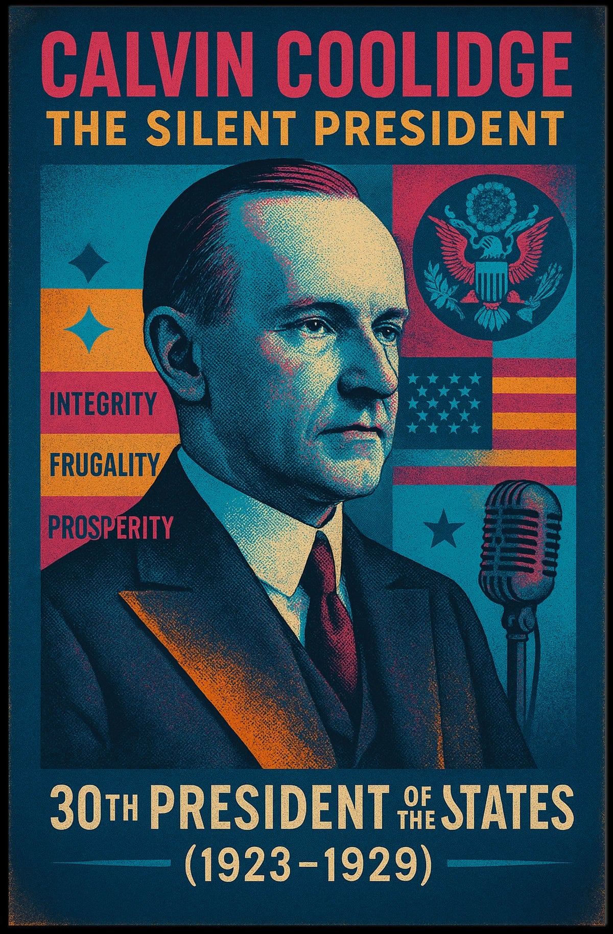 Calvin Coolidge 30th President Poster