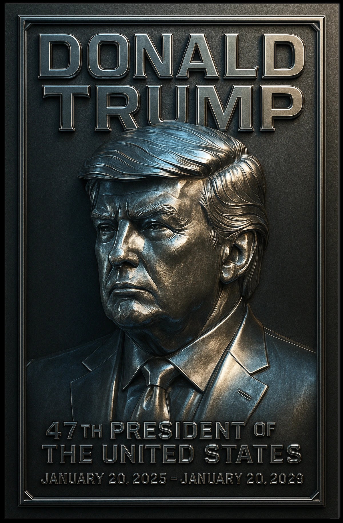 Trump Legacy Relief Patriotic Cinematic Poster