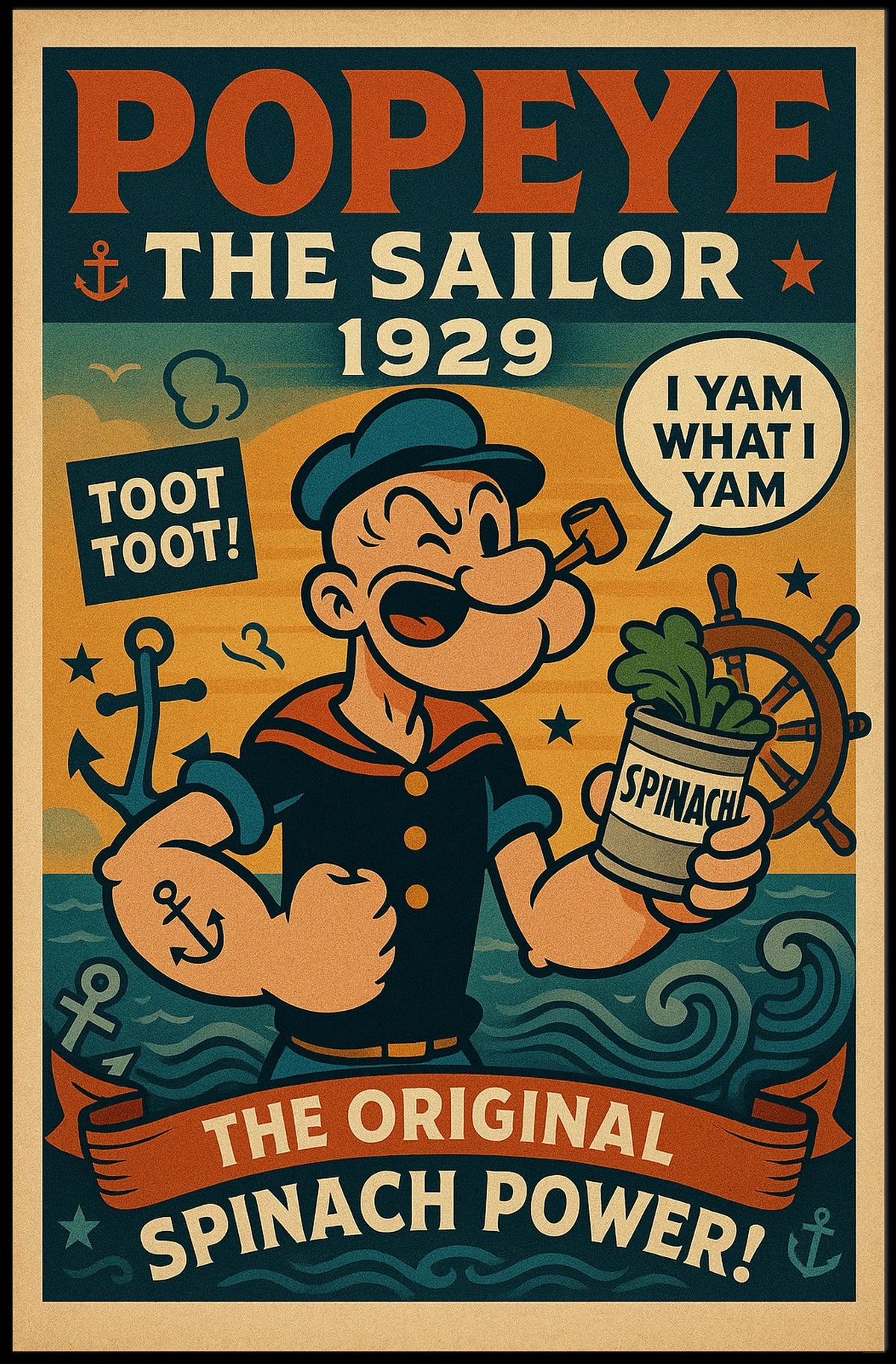 Popeye 1929 Art Poster POP-217