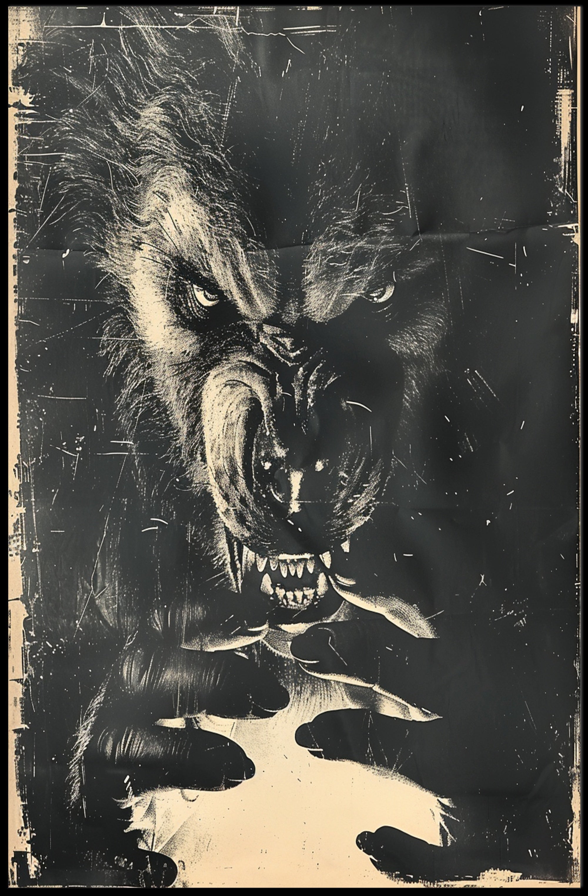 The Beast Within Art Print Poster for Home Decor and Wall Art PosterGoat
