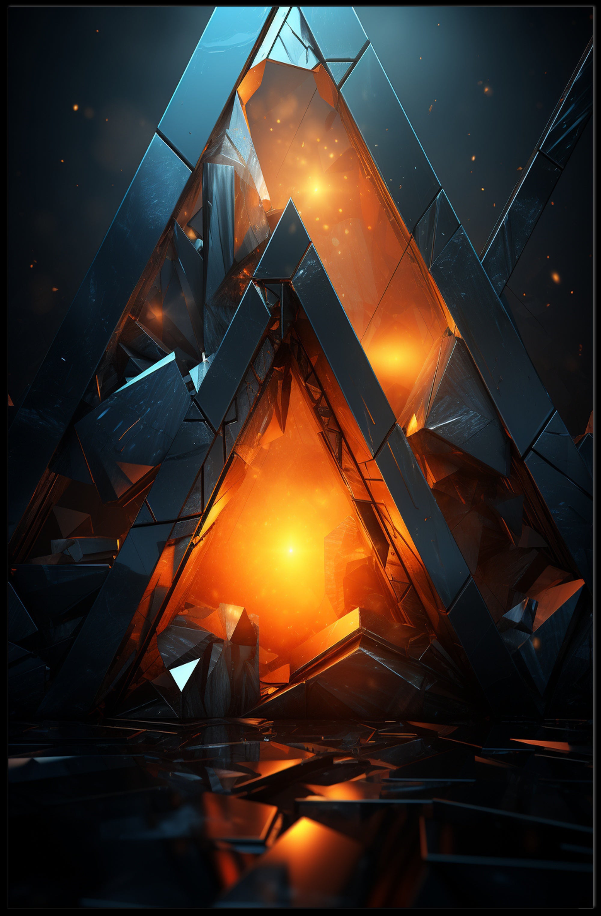 Geometric Inferno Poster