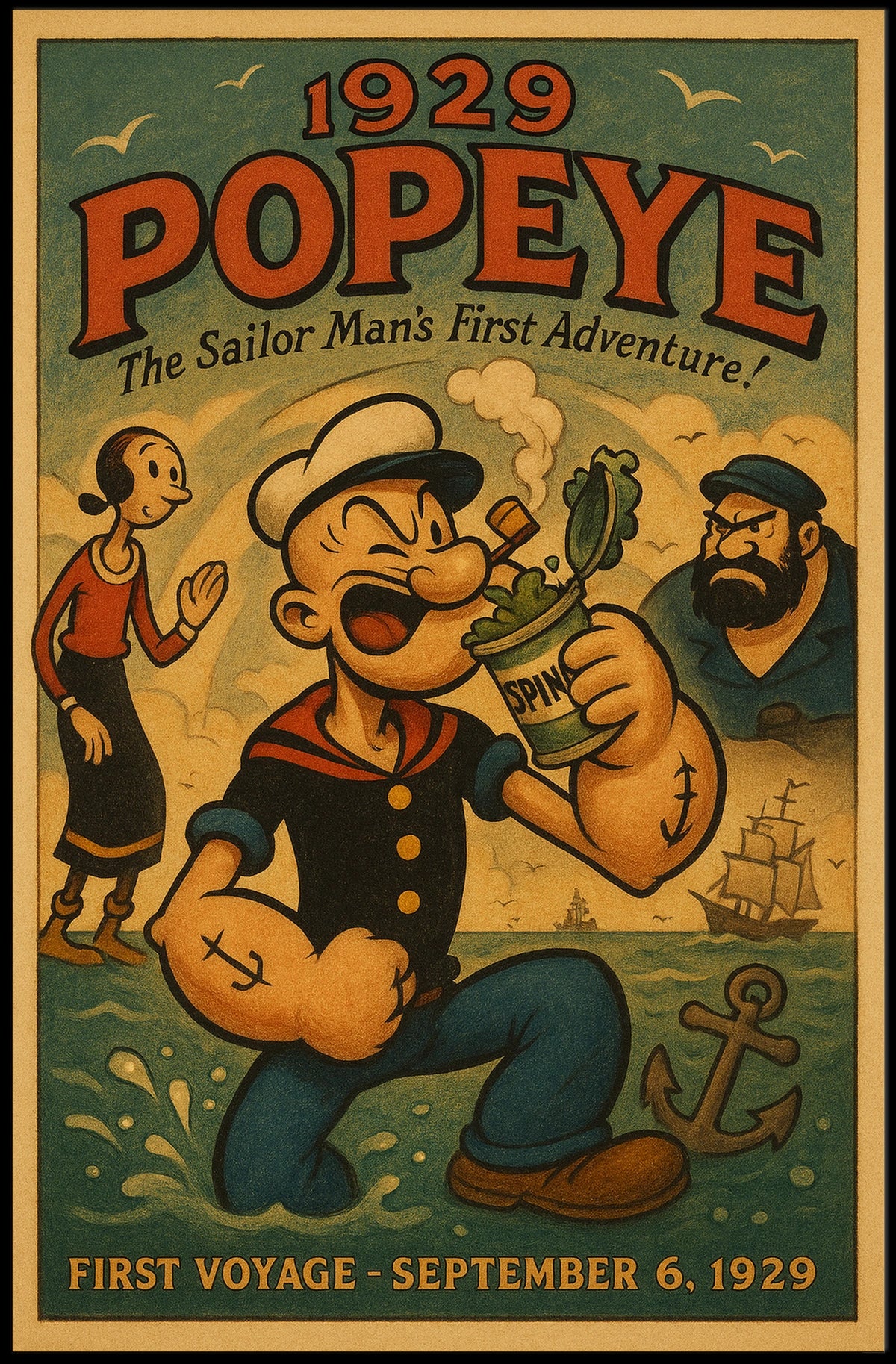 Popeye 1929 Art Poster POP-27