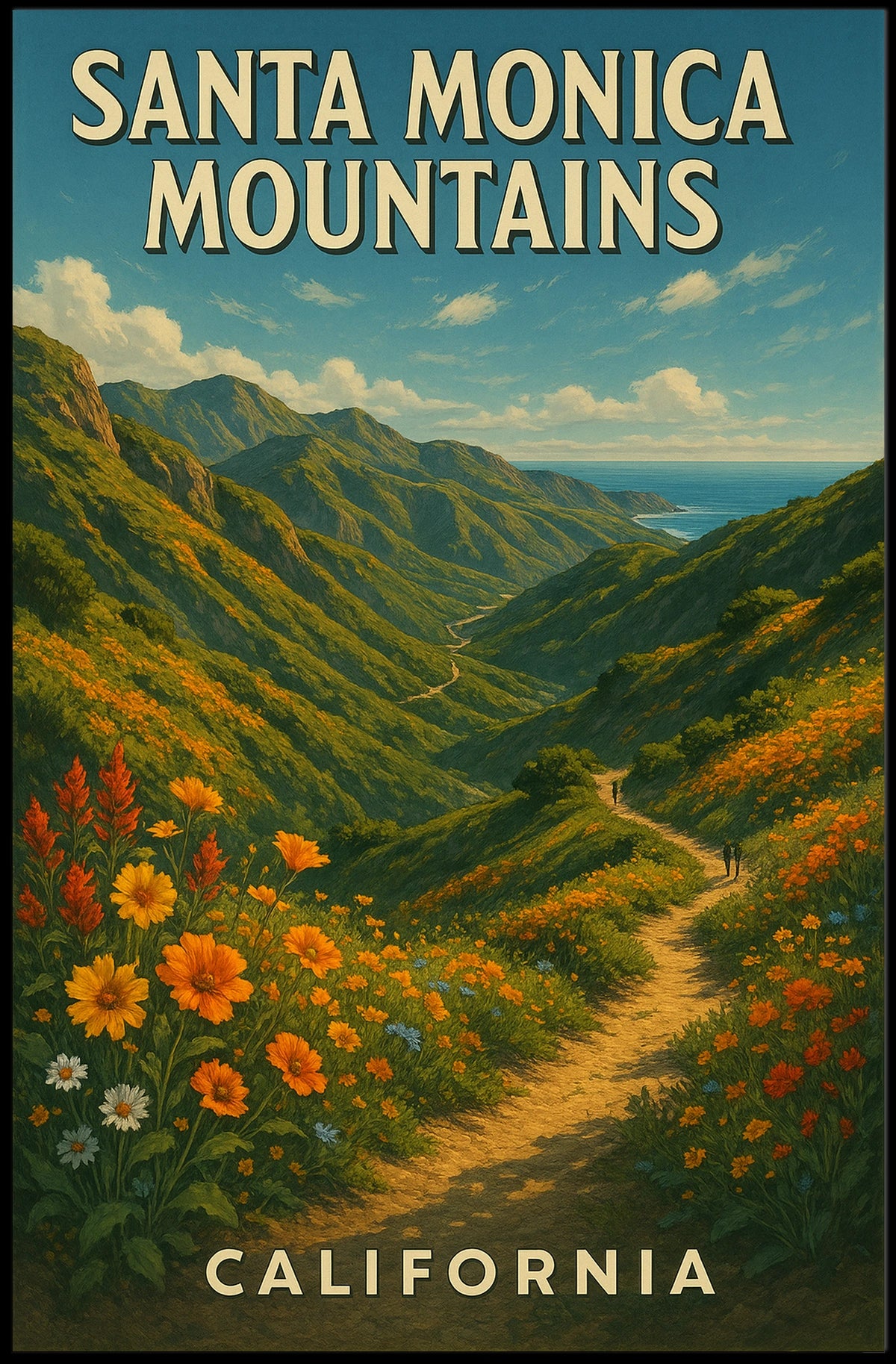 Santa Monica Mountains Poster