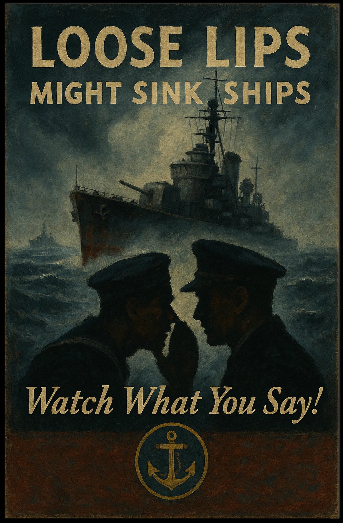 Loose Lips Might Sink Ships Poster