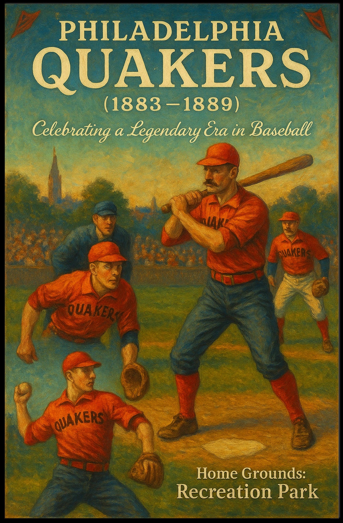 Philadelphia Quakers Celebrating A Poster