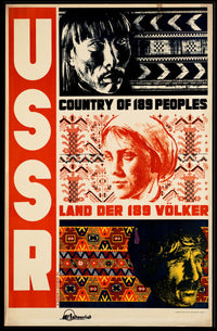 USSR – Country of 189 Peoples Poster PosterGoat
