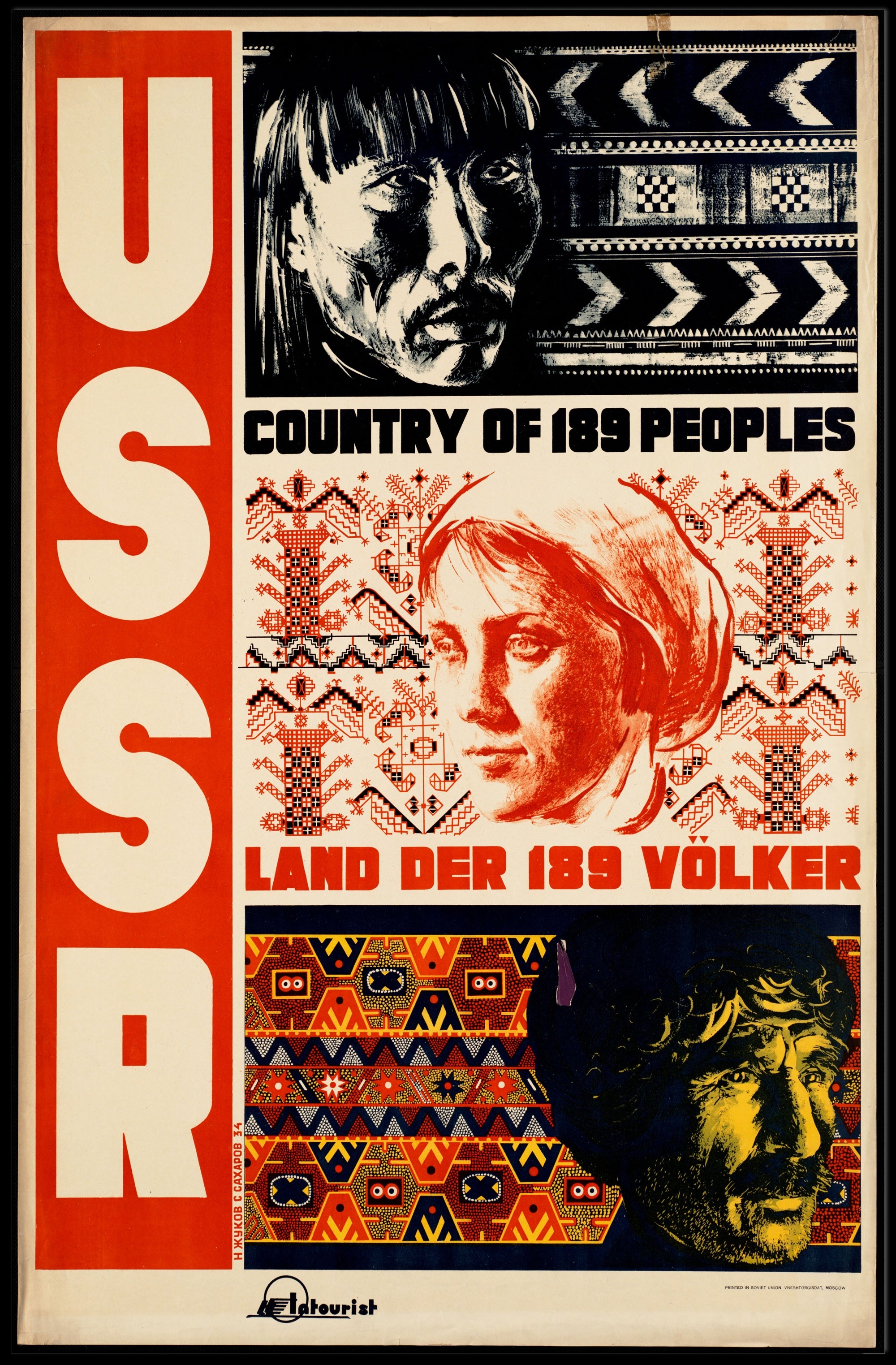 USSR – Country of 189 Peoples Poster PosterGoat