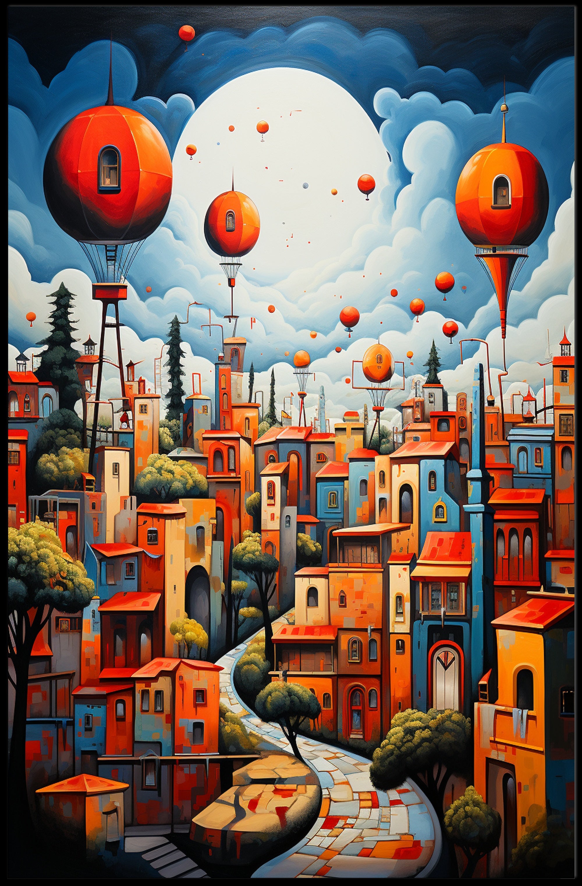 Dreamscape Cityscape Poster