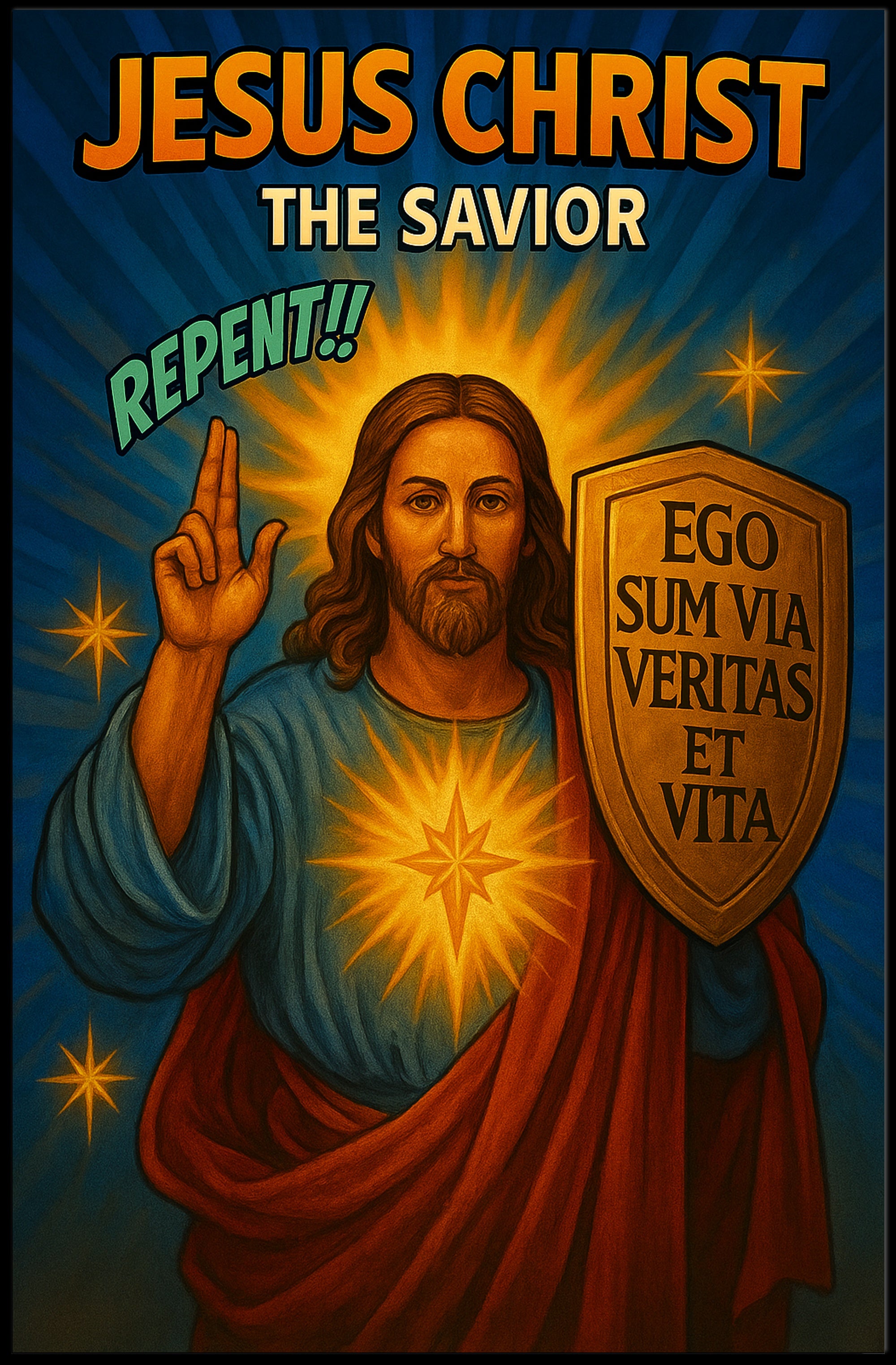 Jesus Christ β The Savior Poster PosterGoat