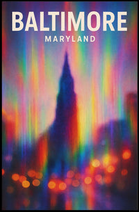 Baltimore Maryland Urban Photography Realism Poster
