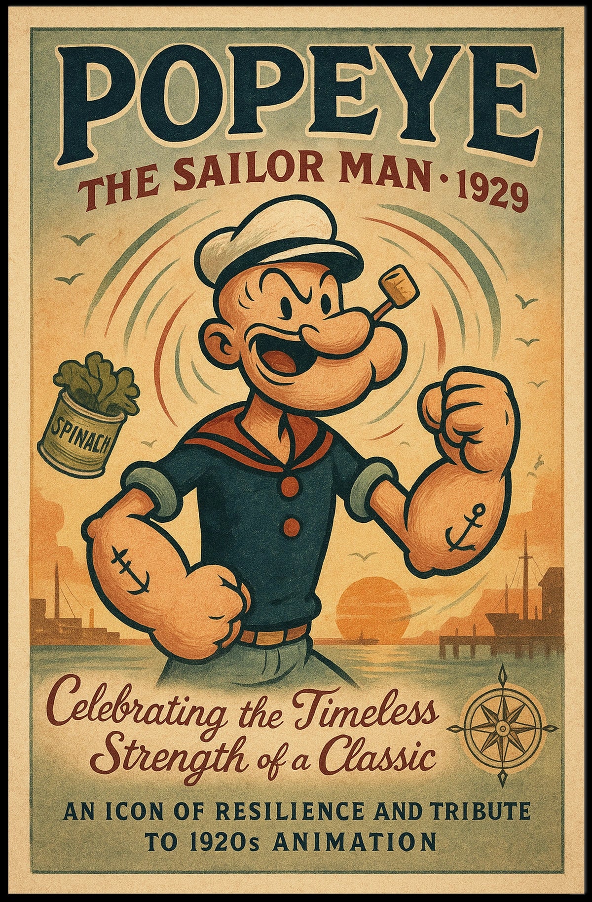Popeye 1929 Art Poster POP-24