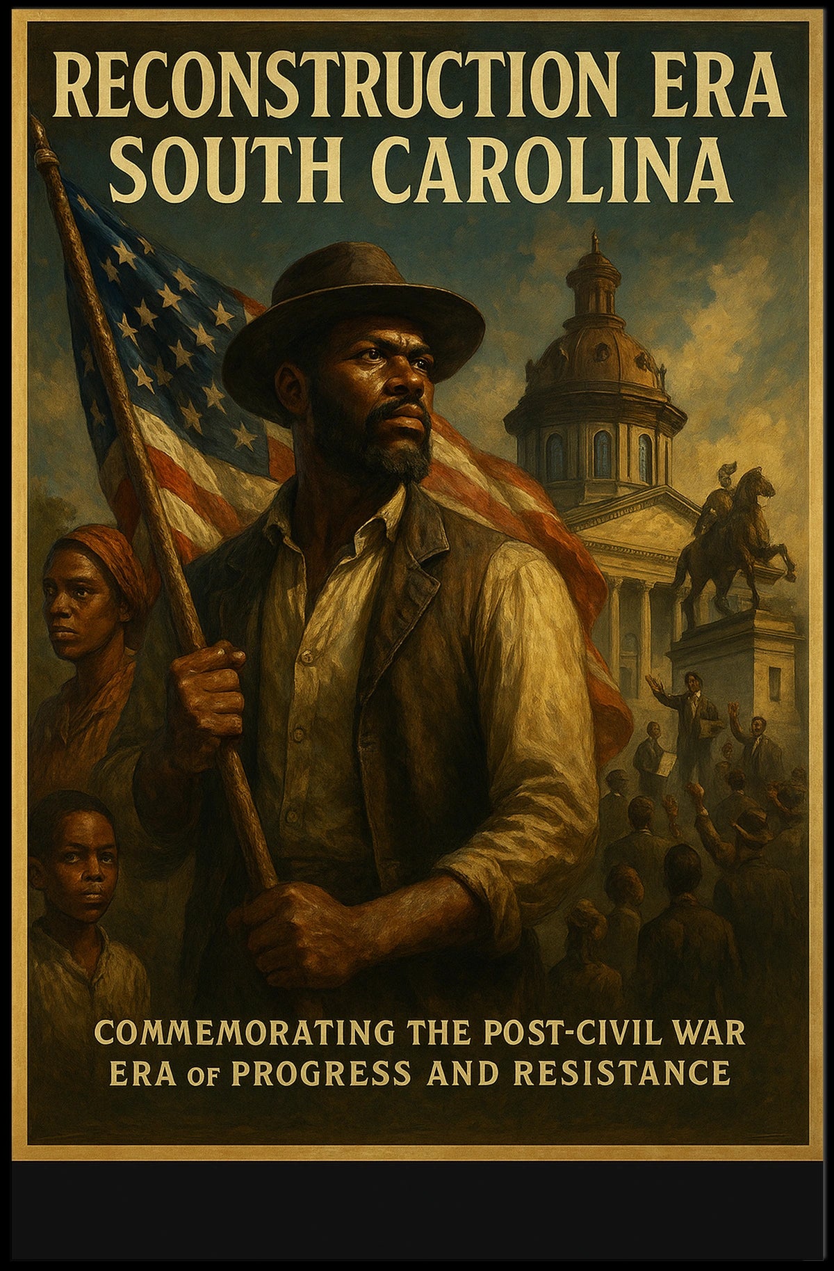 Reconstruction Era South Carolina Poster