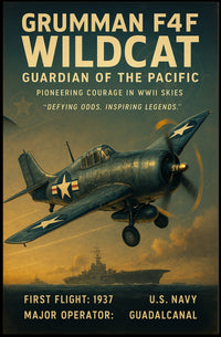 Grumman F4F Wildcat Poster
