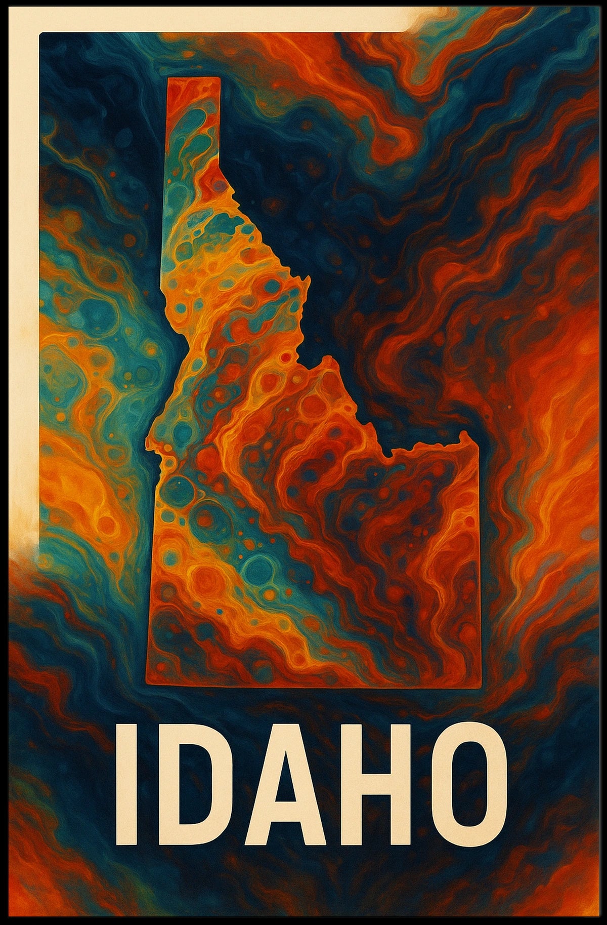 Idaho A Vivid Exploration Poster