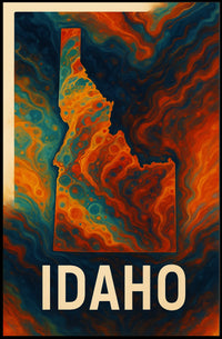 Idaho A Vivid Exploration Poster