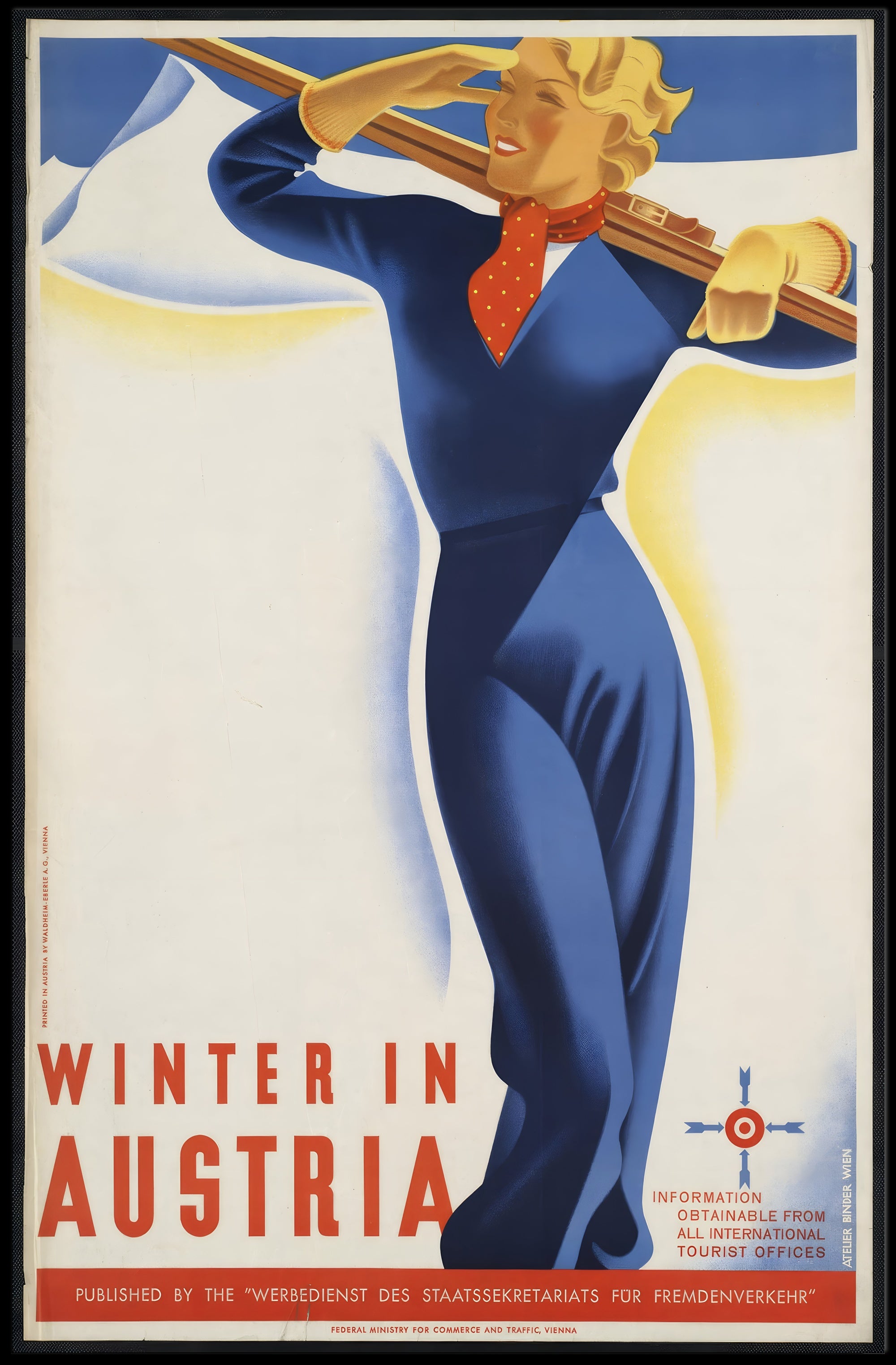 Winter in Austria Travel Poster PosterGoat