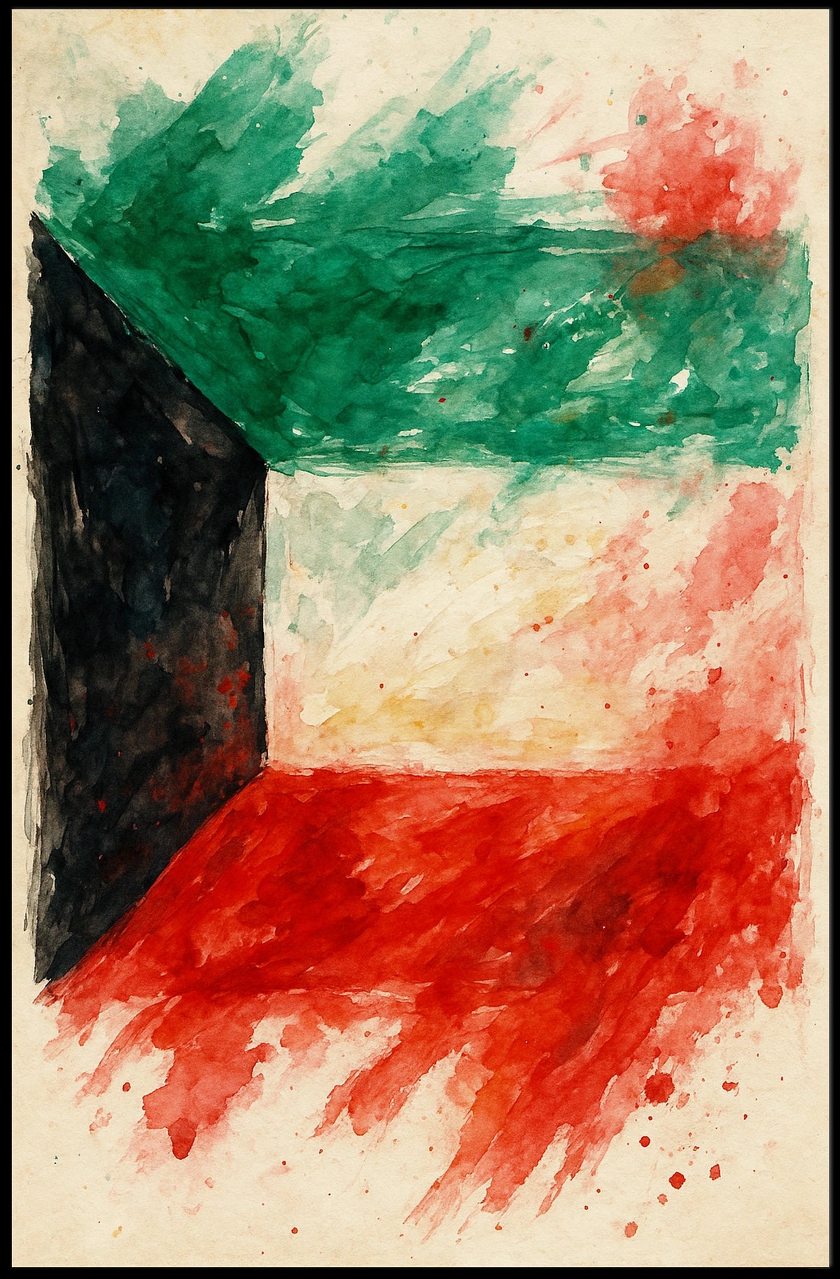 Abstract Flag Art Poster