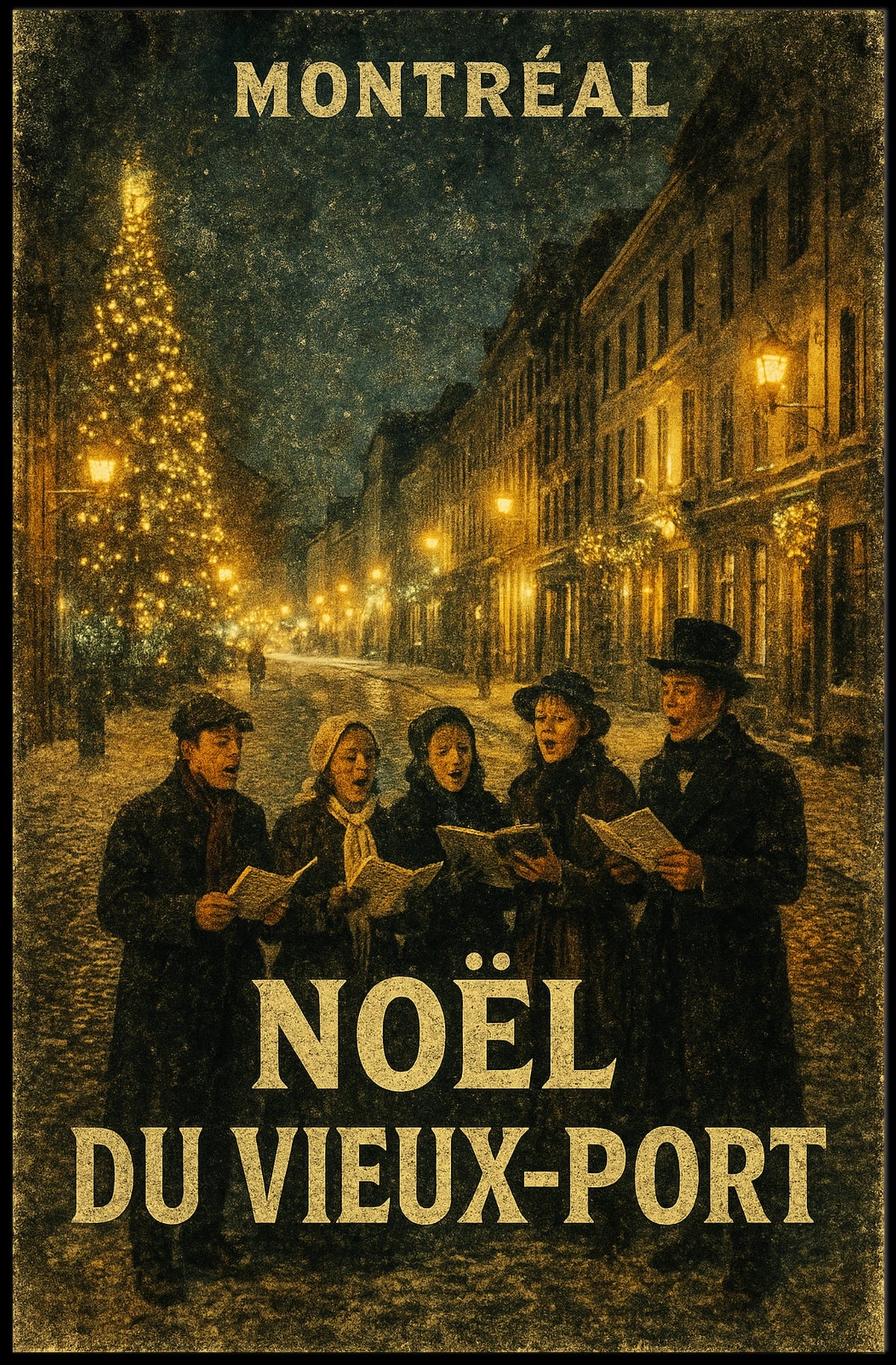 Noël Du Vieux-Port De Montréal Poster