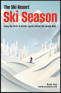 Ski Season at The Ski Resort Poster PosterGoat