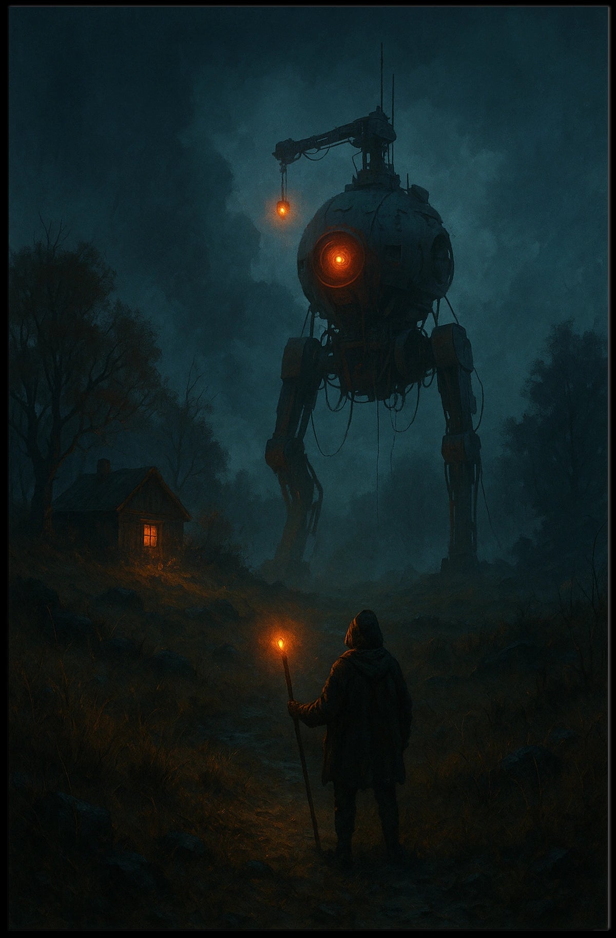 The Encounter In The Dark Poster