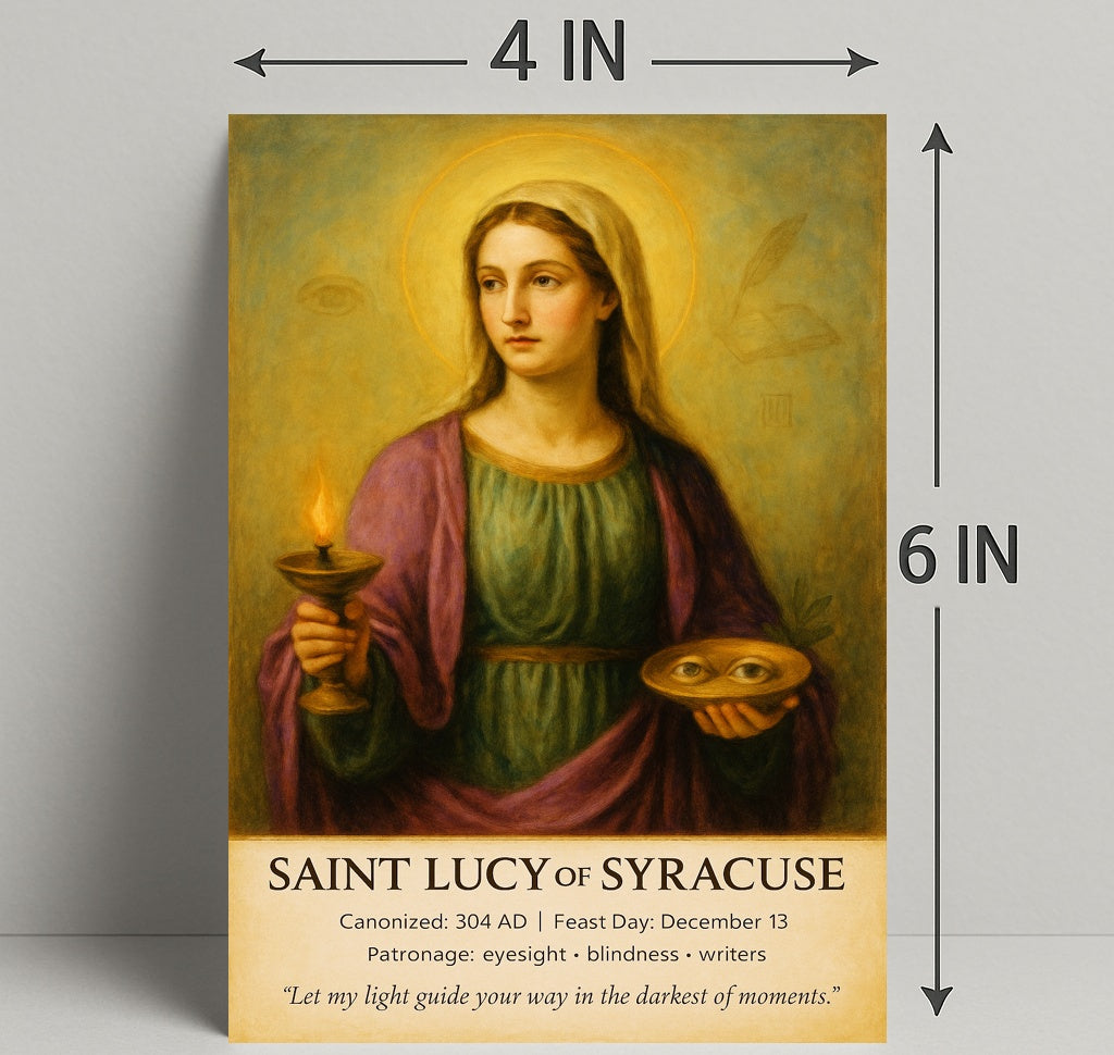 Saint Lucy of Syracuse Poster PosterGoat