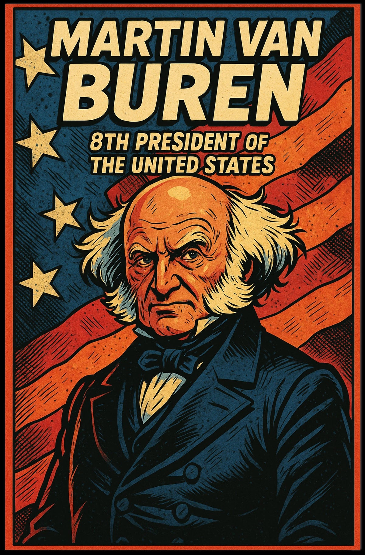 Martin Van Buren Eighth President Poster Wall Art Decor