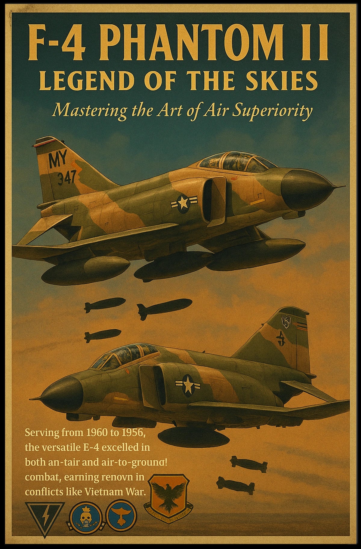 F-4 Phantom Ii Legend Of The Skies Poster
