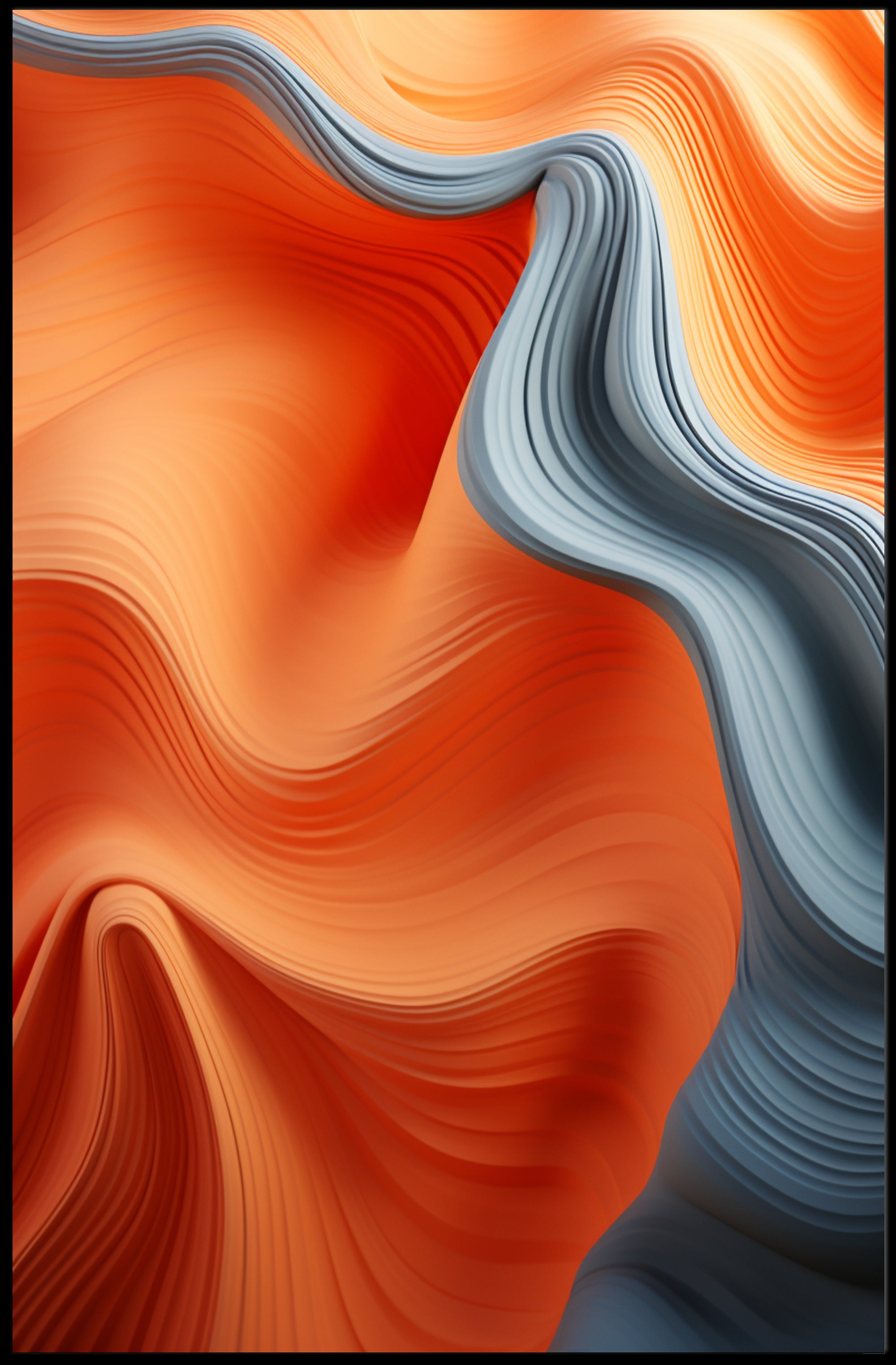 Flowing Colors Poster PosterGoat