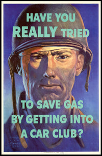 WWII Soldier Conservation Propaganda Poster