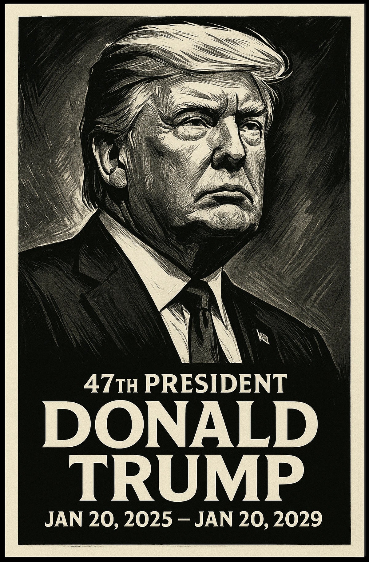 Donald Trump 47th President Poster