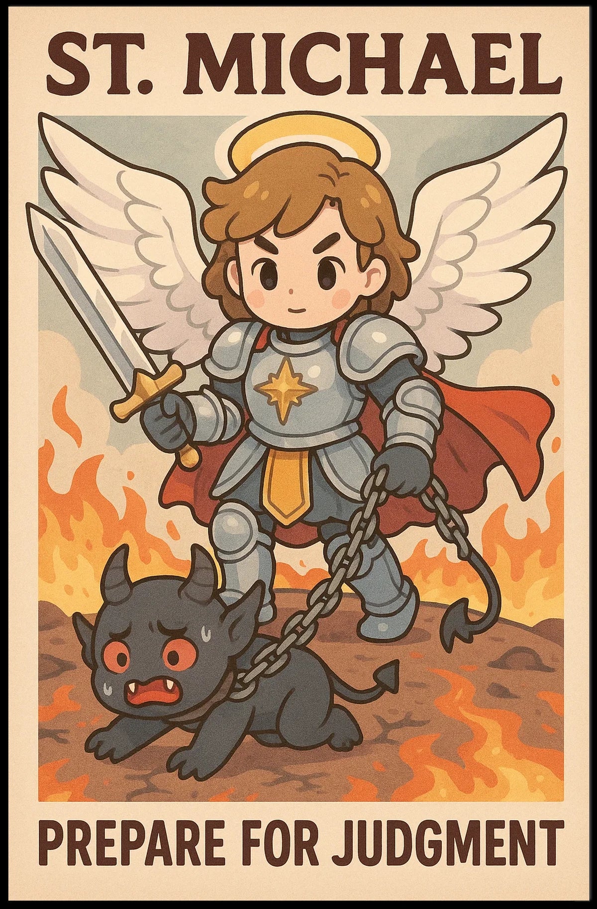 St. Michael Prepare For Judgment Poster