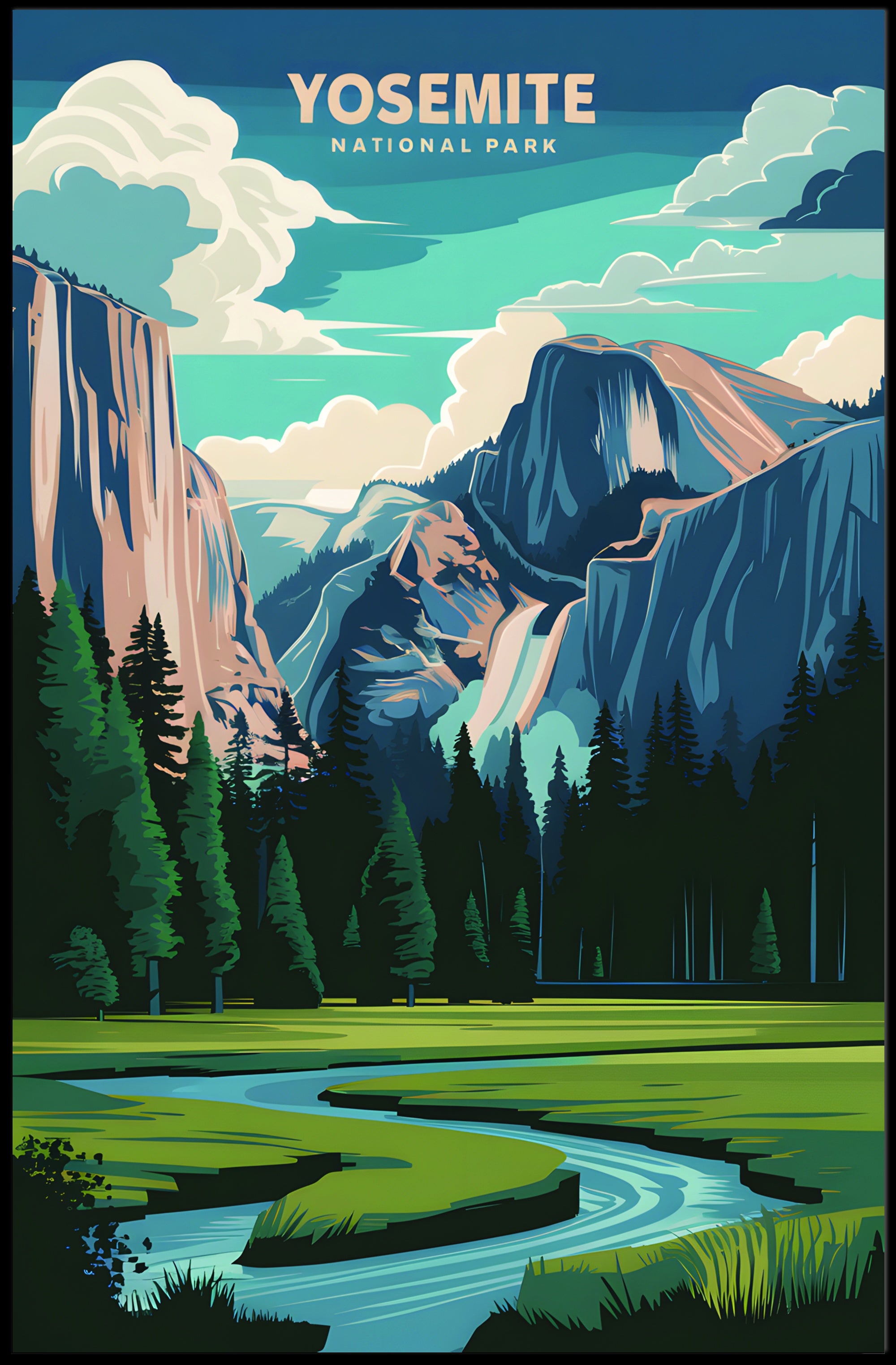 Yosemite National Park Poster