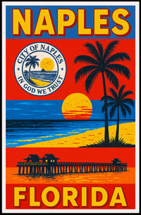 Welcome to Naples, Florida Poster PosterGoat