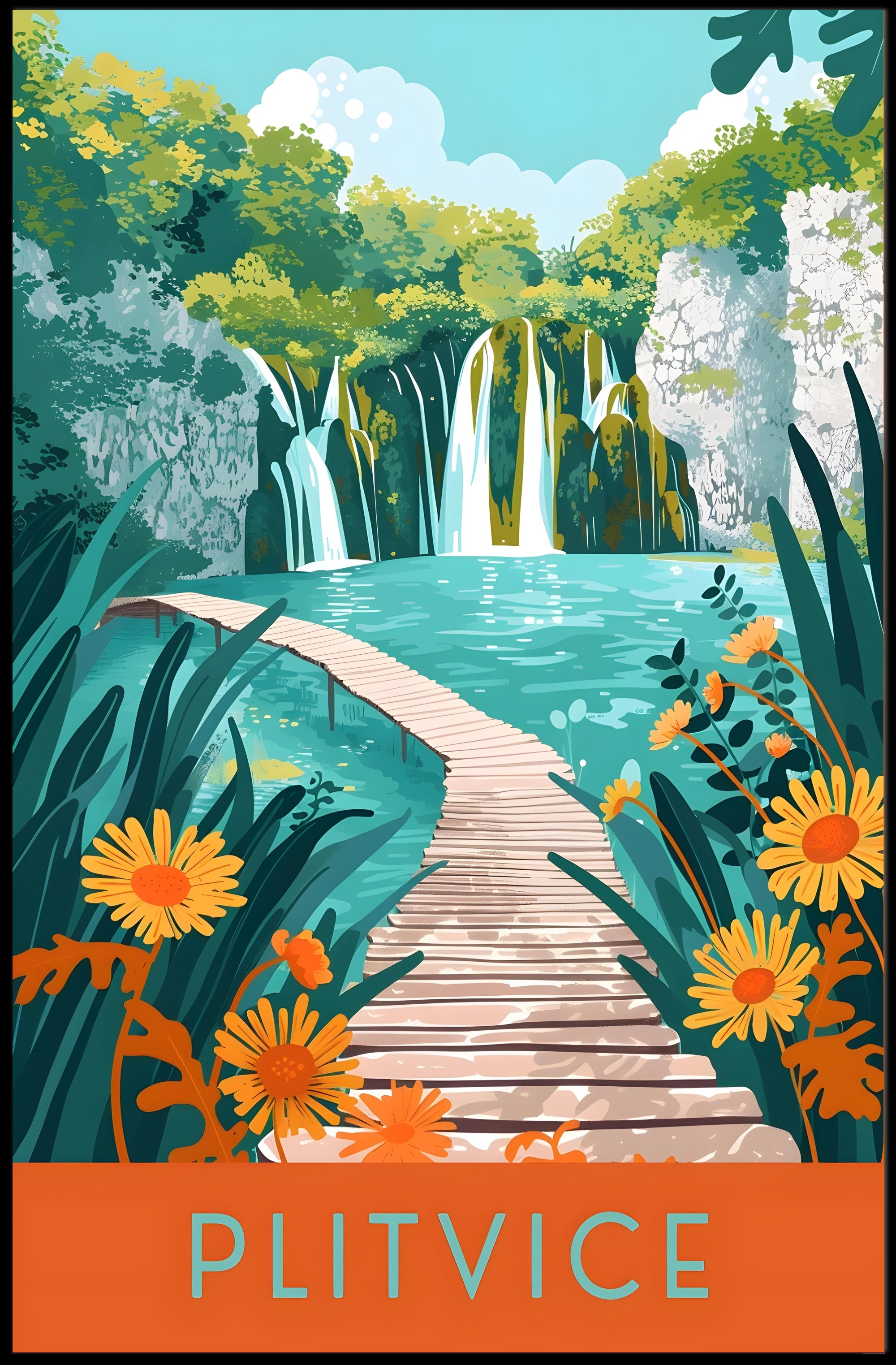 Plitvice National Park Poster